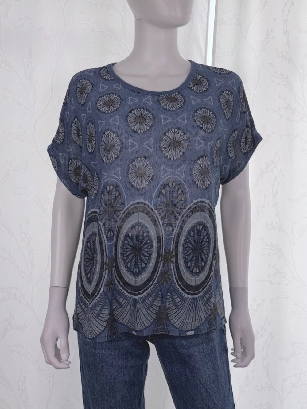 M MADE IN ITALY women's Linen t-shirt XL